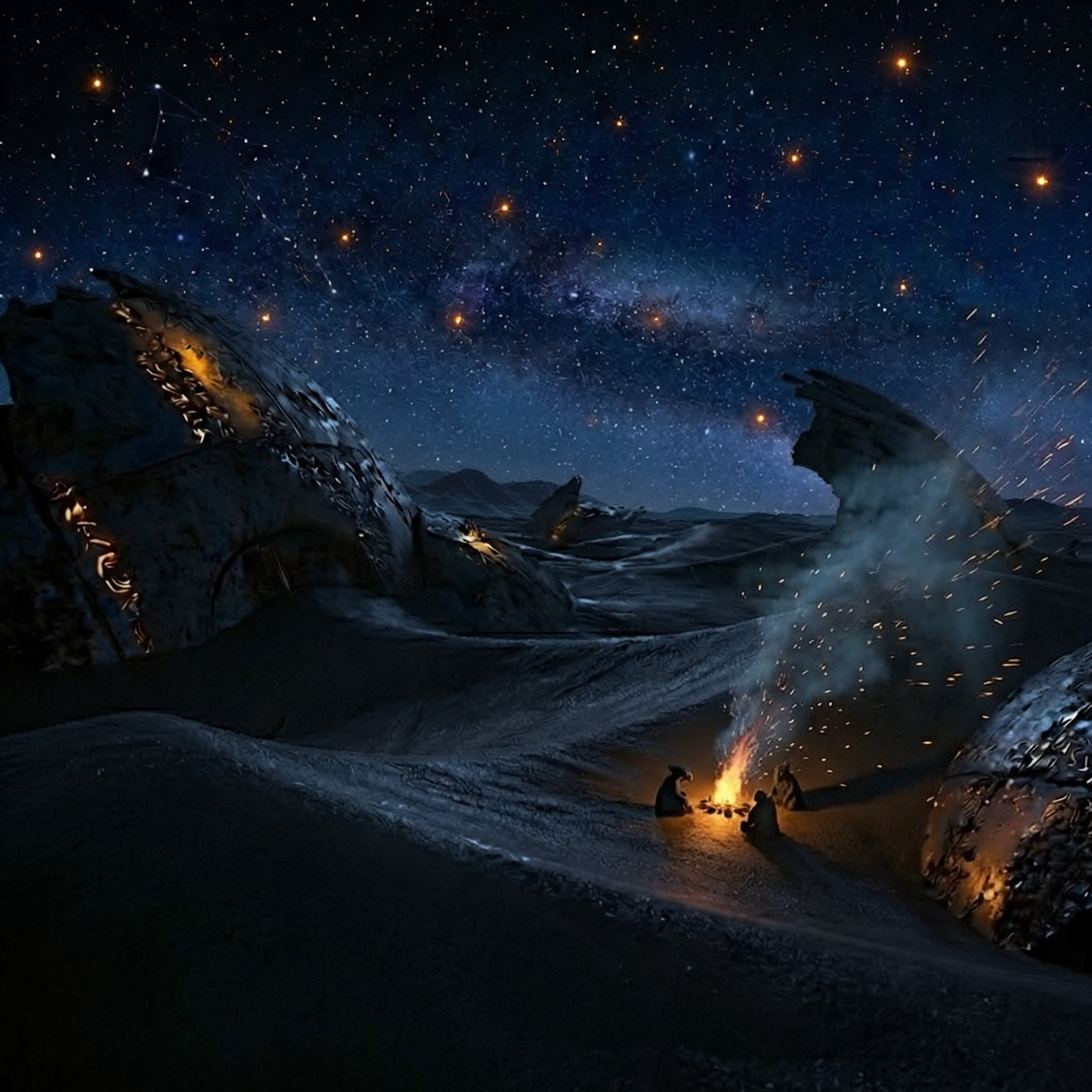metallic embers